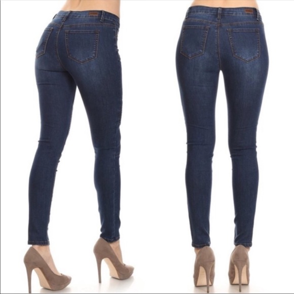 NEW! ENGEAN MOTO SKINNY JEANS IN SIZE 5, 9, 13 - Picture 3 of 5